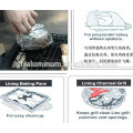 Papier d&#39;aluminium papier d&#39;emballage alimentaire en rouleaux fourniture de fabricant